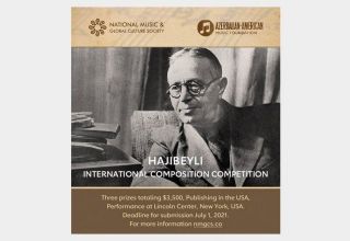 Der nach Uzeyir Hadschibeyli benannte Internationale Komponistenwettbewerb geht weiter