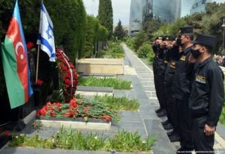 Die Zeremonie zu Ehren der Erinnerung an den Nationalhelden Aserbaidschans Albert Agarunov wurde abgehalten.