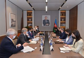 Der aserbaidschanische Außenminister trifft sich mit der Delegation des Zentrum für Kaspische Politik von USA