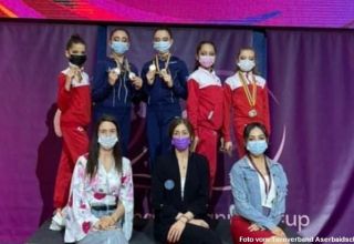 Aserbaidschanische Turnerinnen gewannen 7 Medaillen beim internationalen Turnier für rhythmische Gymnastik in Rumänien