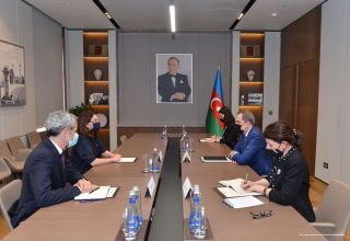 Der aserbaidschanische Außenminister Jejhun Bayramov traf sich mit Nathalie Goulet, Mitglied des französischen Senats