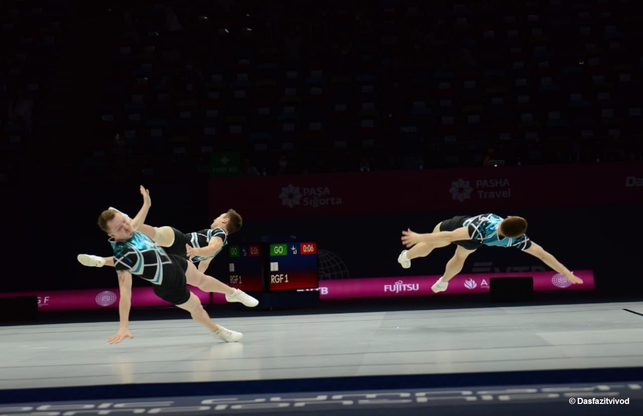 Der erste Tag der 16. Aerobic-Weltmeisterschaft beginnt in Baku