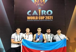 Der aserbaidschanische Turner gewann bei der WM in Kairo eine Silbermedaille