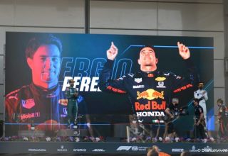 Red Bull Racing-Rennfahrer Sergio Perez gewinnt Formel-1-Grand-Prix von Aserbaidschan