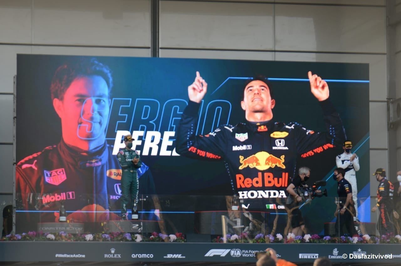 Red Bull Racing-Rennfahrer Sergio Perez gewinnt Formel-1-Grand-Prix von Aserbaidschan