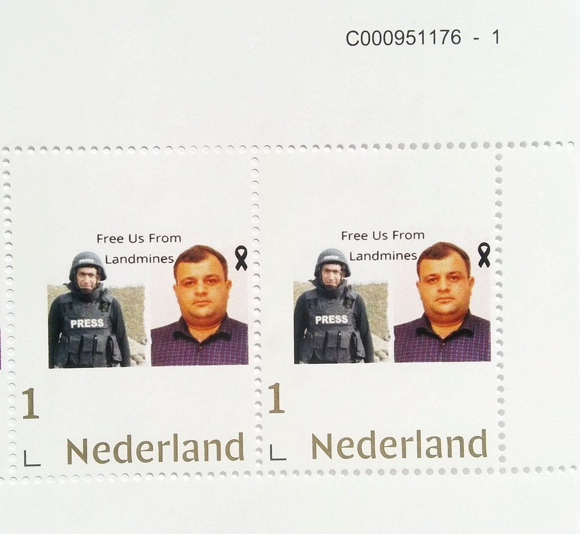 Die Niederlande gaben die Briefmarken zum Gedenken an die toten Journalisten Siraj Abishov und Maharram Ibrahimov heraus