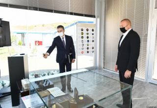 Präsident Ilham Aliyev besucht Goldmine in Daschkasan Region