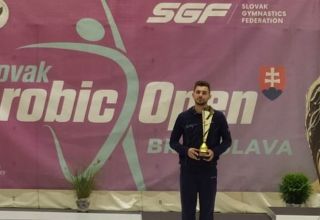 Aserbaidschanischer Turner gewann Silber bei einem Wettkampf in der Slowakei