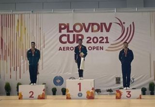 Aserbaidschanischer Turner gewann eine Medaille bei Wettbewerben in Bulgarien