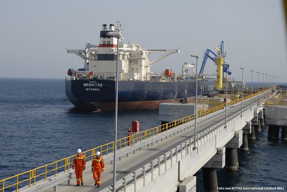 BOTAŞ nannte die Ölmenge, die von ACG über das Terminal in Ceyhan transportiert wurde