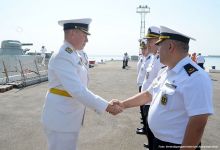 Schiffe der Kaspischen Flottille der russischen Marine liefen in den Hafen von Baku ein - Gallery Thumbnail