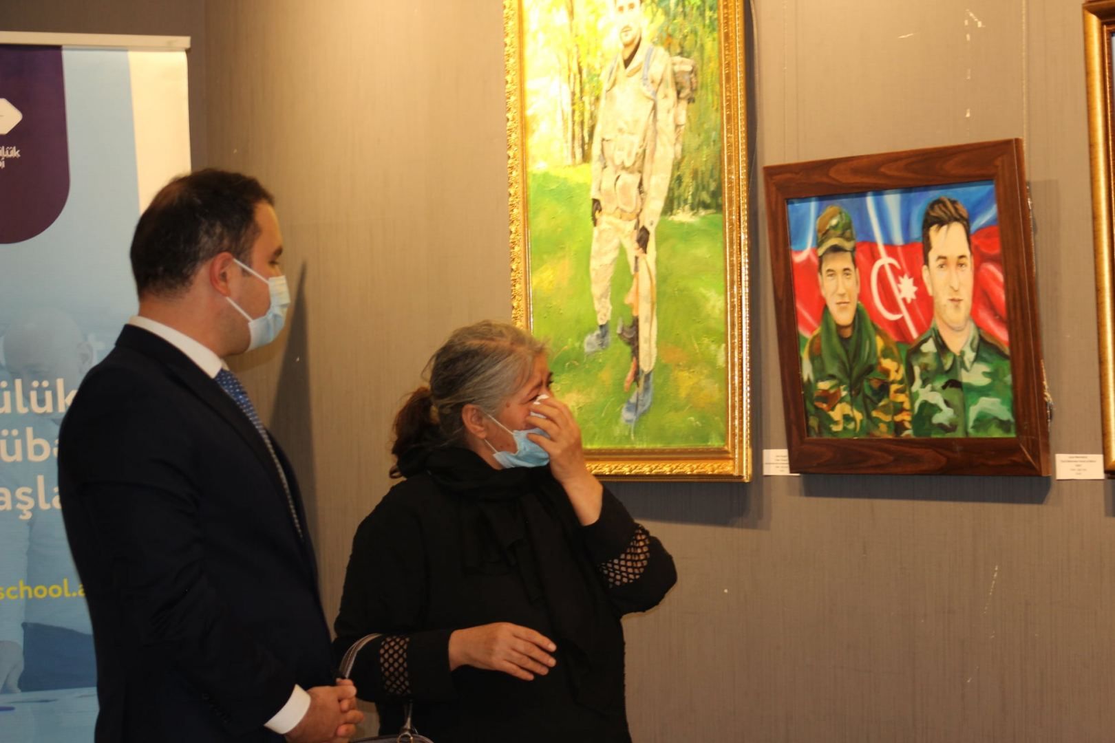 Gemälde und Skulpturen zum Gedenken an die aserbaidschanische Helden des 44-tägigen Karabach Krieges
