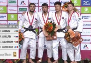 Aserbaidschanisches Nationalteam belegt den zweiten Platz beim Grand-Slam-Judo-Turnier