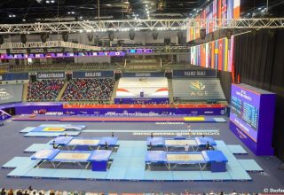 Der 28. Weltwettbewerb in Trampolinturnen und Tumbling hat gestartet