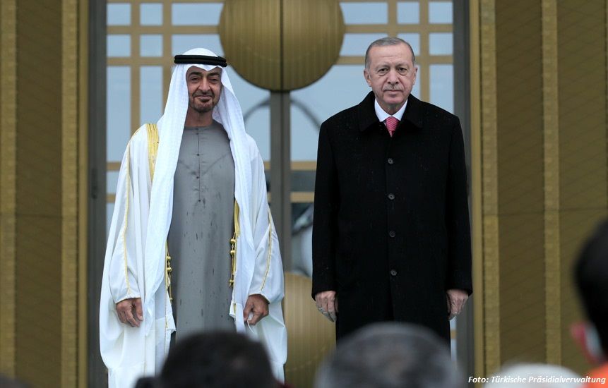 Erdogan sprach mit Kronprinz von Abu Dhabi über regionale Themen