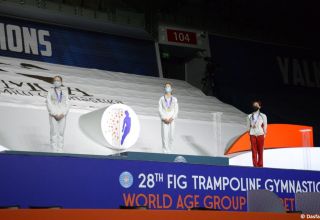 In Baku fand die Preisverleihung der Gewinner der Weltwettbewerbe im Trampolinspringen und Tumbling statt
