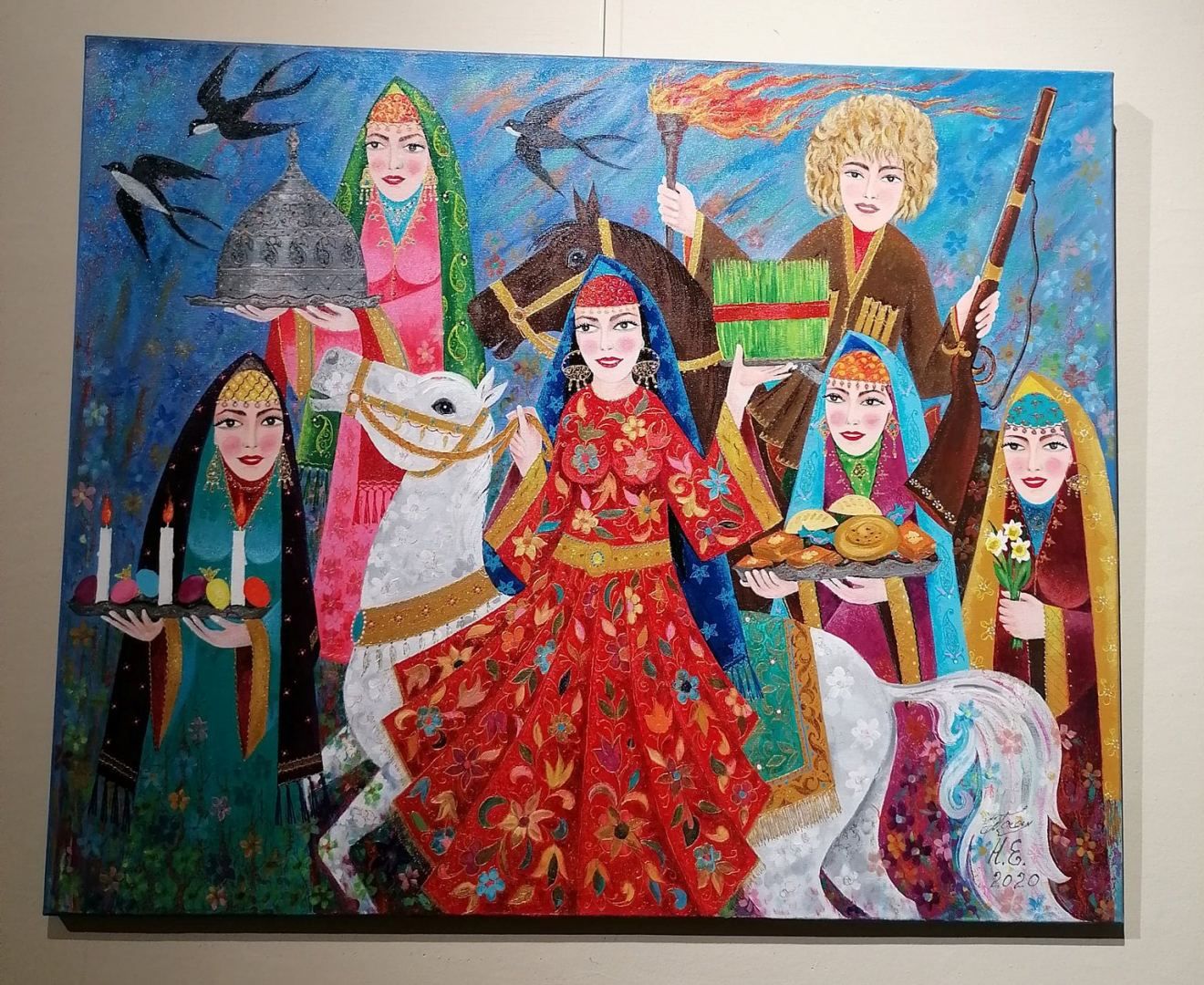 Teppichmuster eines aserbaidschanischen Künstlers werden in der Ukraine präsentiert - Gallery Image