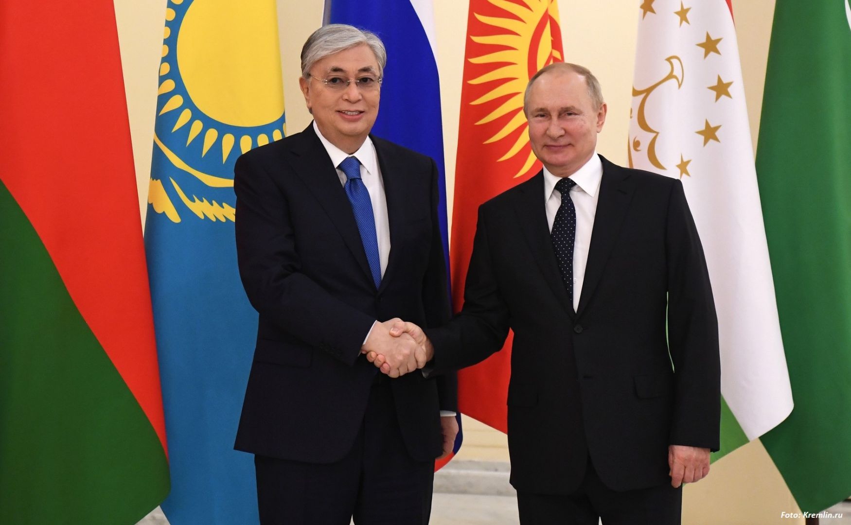 Tokajew und Putin diskutierten über den Abzug des OVKS-Kontingents aus Kasachstan