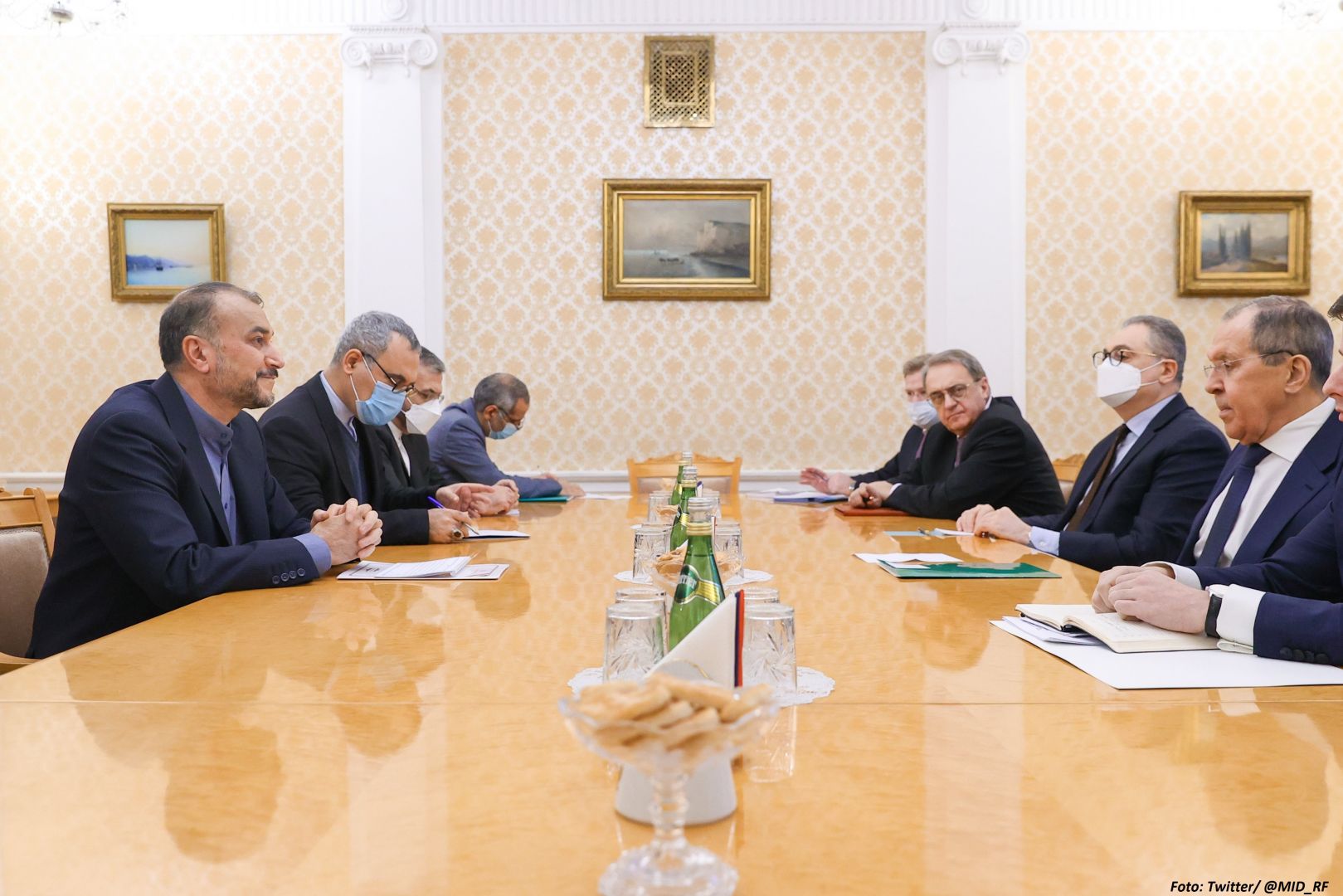 Außenminister von Russland und des Iran wollen die Gespräche in Wien zum iranischen Nuklearprogramm wiederherzustellen