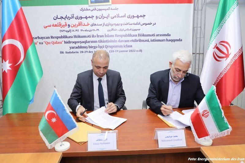 Aserbaidschan und Iran bauen die Wasserkraftwerke
