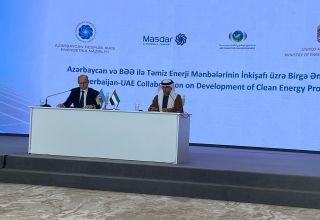 Zwischen Aserbaidschan und Masdar aus VAE wurden Absichtserklärungen im Bereich der erneuerbaren Energien unterzeichnet