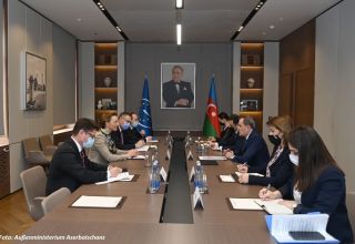 Außenminister von Aserbaidschan Jeyhun Bayramov traf die Generalsekretärin des Europarates Marija Pejcinovic-Buric in Baku