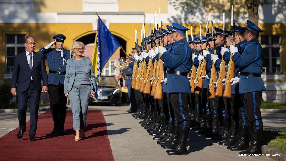 Deutsche Verteidigungsministerin Lambrecht besuchte Bosnien und Herzegowina