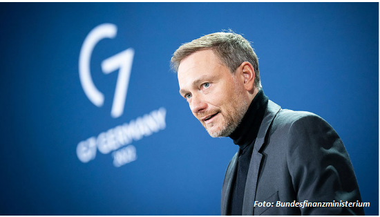 Lindner ist offen für die Idee, das Vermögen der russischen Zentralbank im Ausland zu verhaften