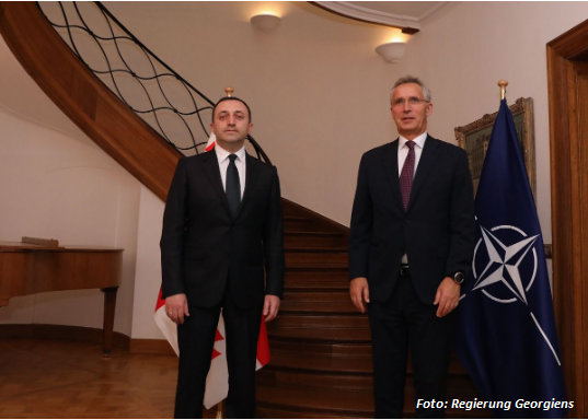 Premierminister von Georgien traf den NATO-Generalsekretär