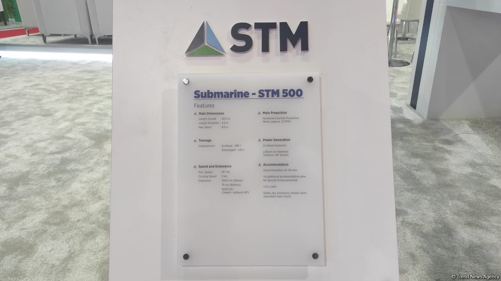 Türkiye führt auf der Ausstellung in Baku erstmals das Mini-U-Boot STM 500 vor (FOTO) - Gallery Image