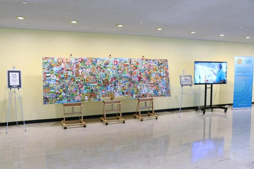 Einzigartiges kasachisches Kunstprojekt im UN-Hauptquartier in New York vorgestellt - Gallery Image