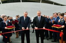 Türkischer Präsident Recep Tayyip Erdogan traf zu einem offiziellen Besuch in Aserbaidschan ein - Erstes offizielles Treffen am internationalen Flughafen Zangilan (FOTO/VIDEO) - Gallery Thumbnail