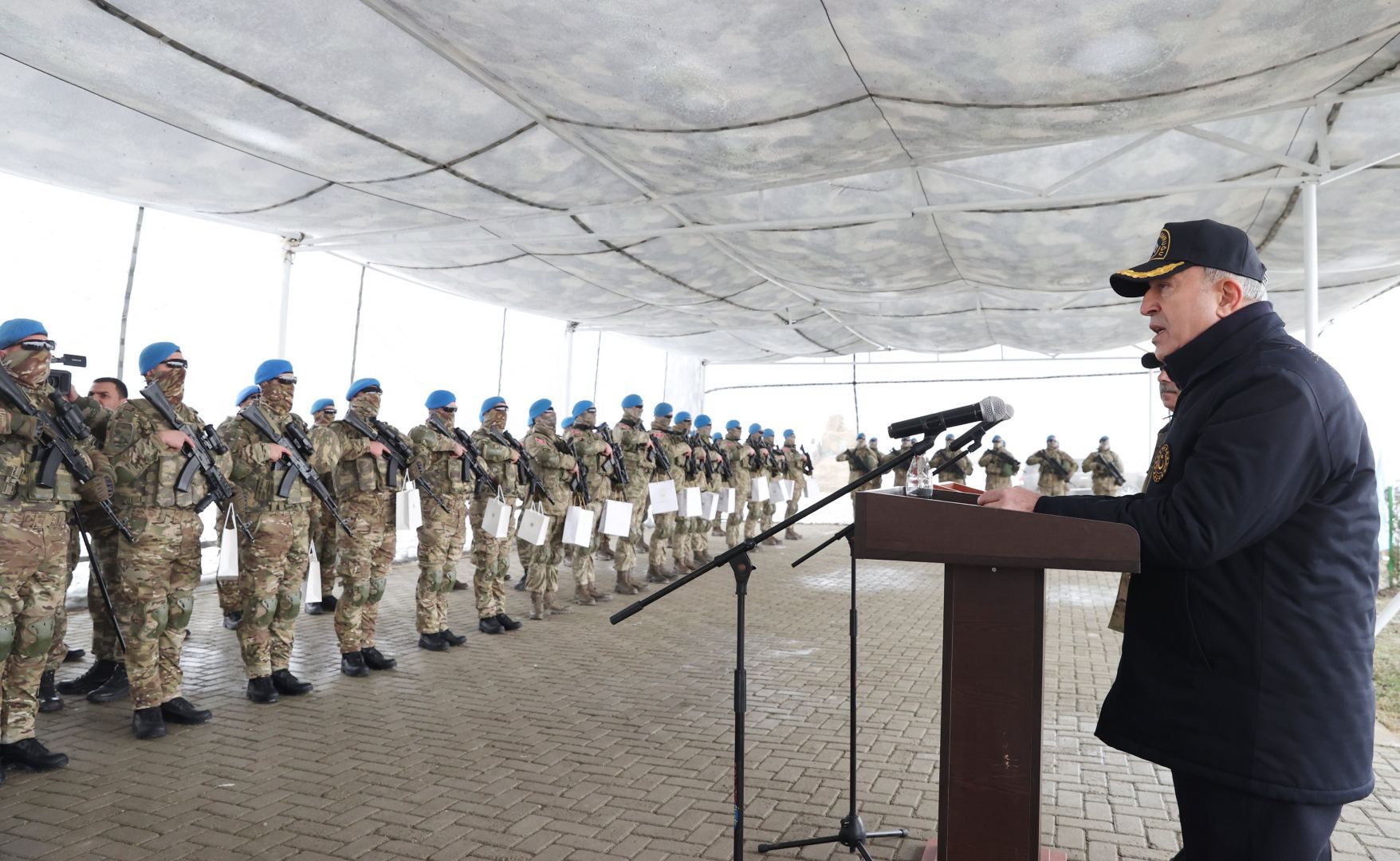 Aserbaidschan und die Türkiye halten gemeinsame Militärübungen an der Grenze zum Iran ab (FOTO/VIDEO) - Gallery Image