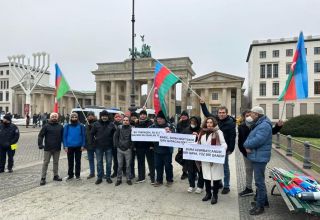 In Berlin fand eine Protestaktion gegen Armeniens Ökoterror statt