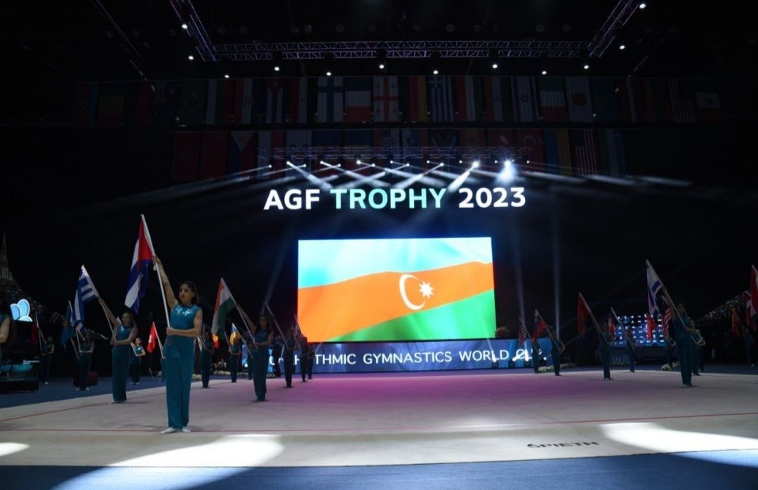 Eröffnung des FIG-Weltpokals in Rhythmischer Sportgymnastik in Baku