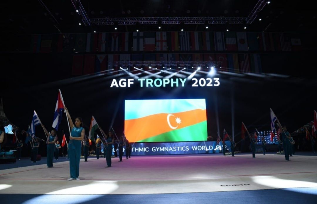 Eröffnung des FIG-Weltpokals in Rhythmischer Sportgymnastik in Baku