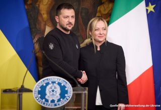 Zwischen der Ukraine und Italien wurde ein Abkommen über Sicherheitsgarantien unterzeichnet