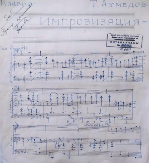 Zum 100-jährigen Jubiläum des Meisters: TOFIG AHMADOV. Der berühmte Jazz-Künstler, Saxophonist, Klarinettist, Dirigent, Komponist aus Aserbaidschan - Gallery Image